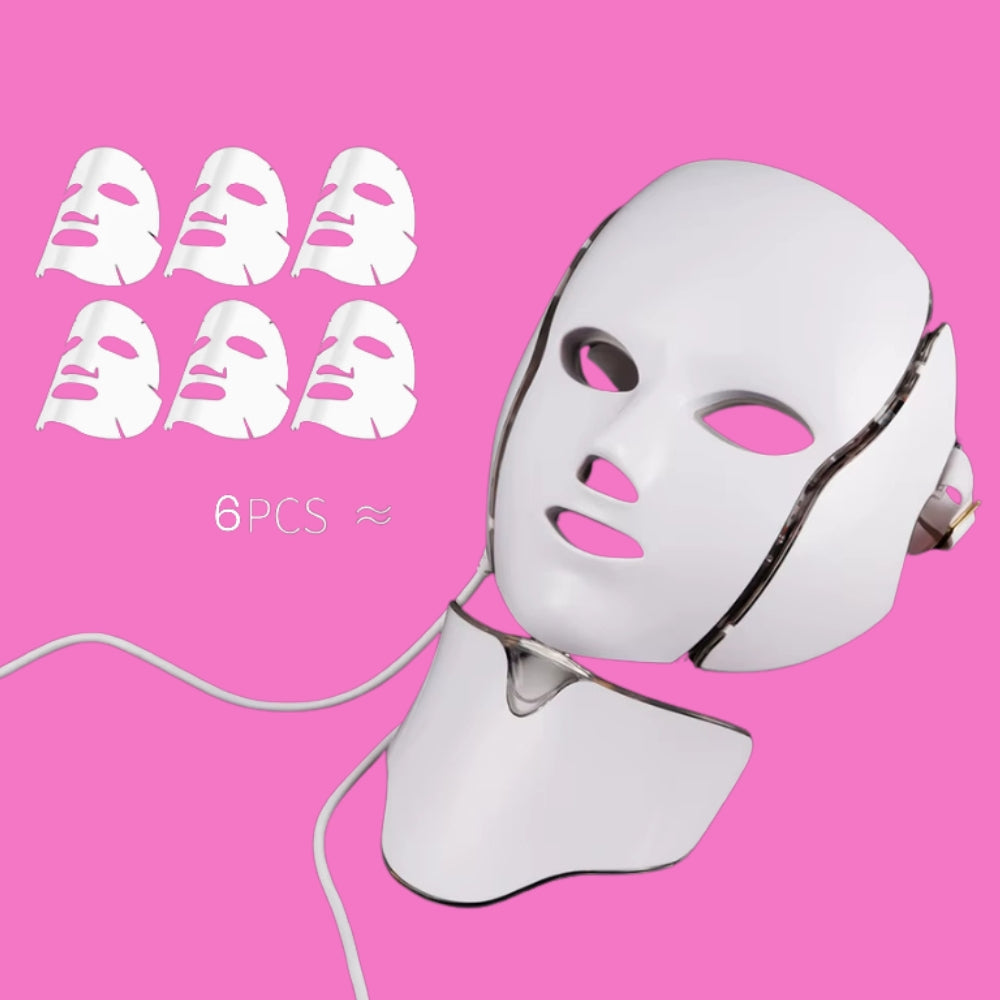Masque Visage & Cou en Silicone : Rajeunissez votre peau à lumière