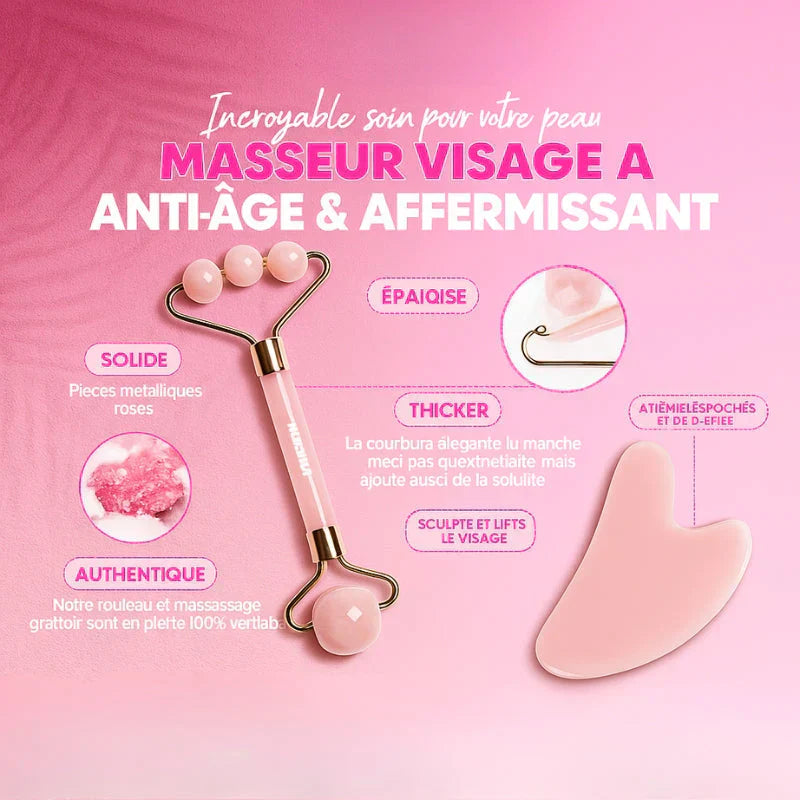 Rouleau de Jade pour un massage facial revitalisant et détox
