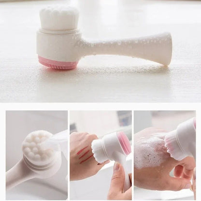 Brosse Nettoyante : Nettoyage double face pour un visage éclatant