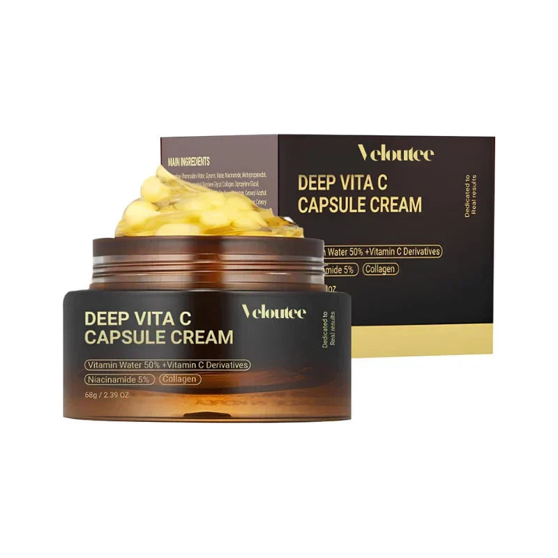Crème Visage au Vitamine C - Éclat, Hydratation et Elasticité pour Peau Radieuse