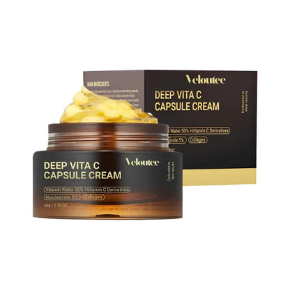 Crème Visage au Vitamine C - Éclat, Hydratation et Elasticité pour Peau Radieuse